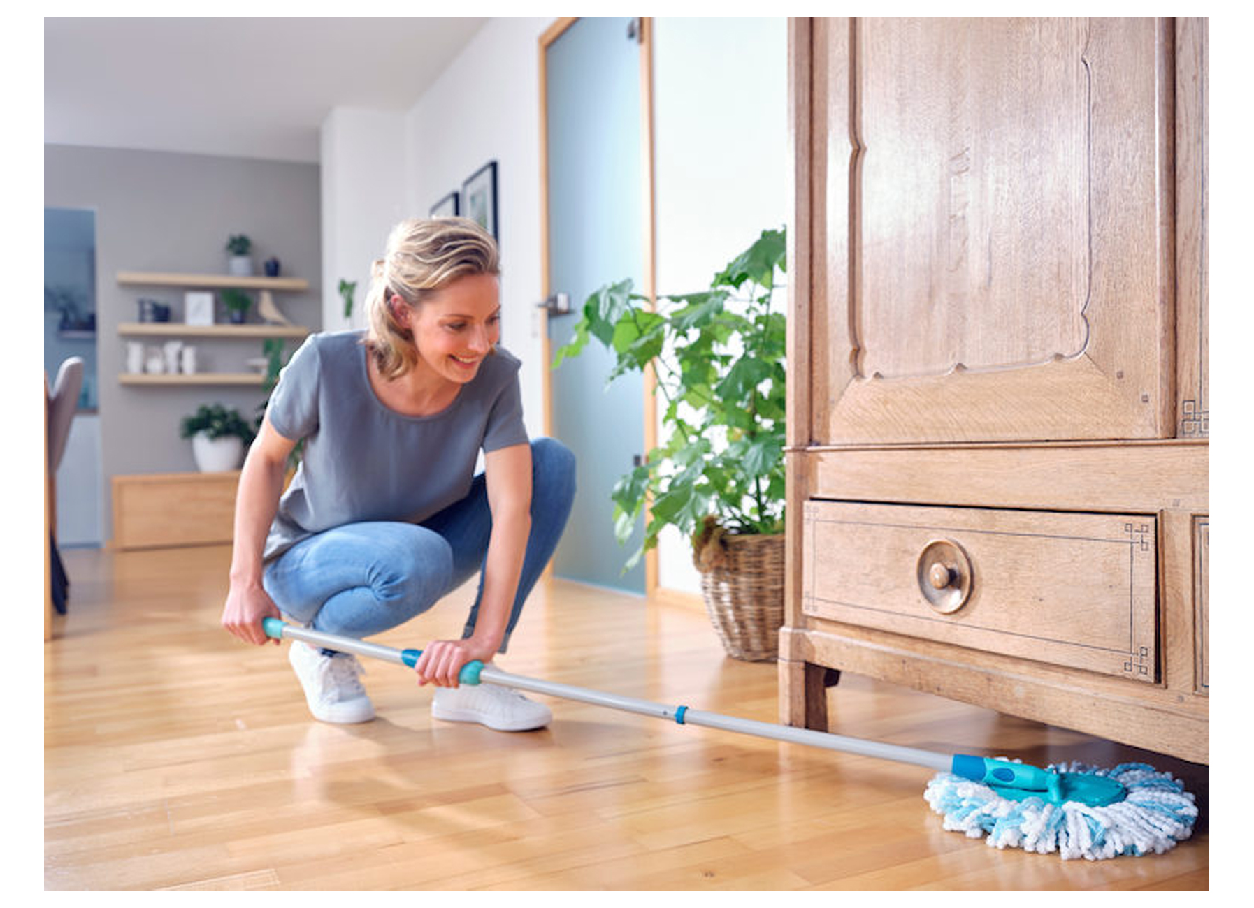 LEIFHEIT SET LAVE-SOL TWIST DISC MOP ERGO MOBILE