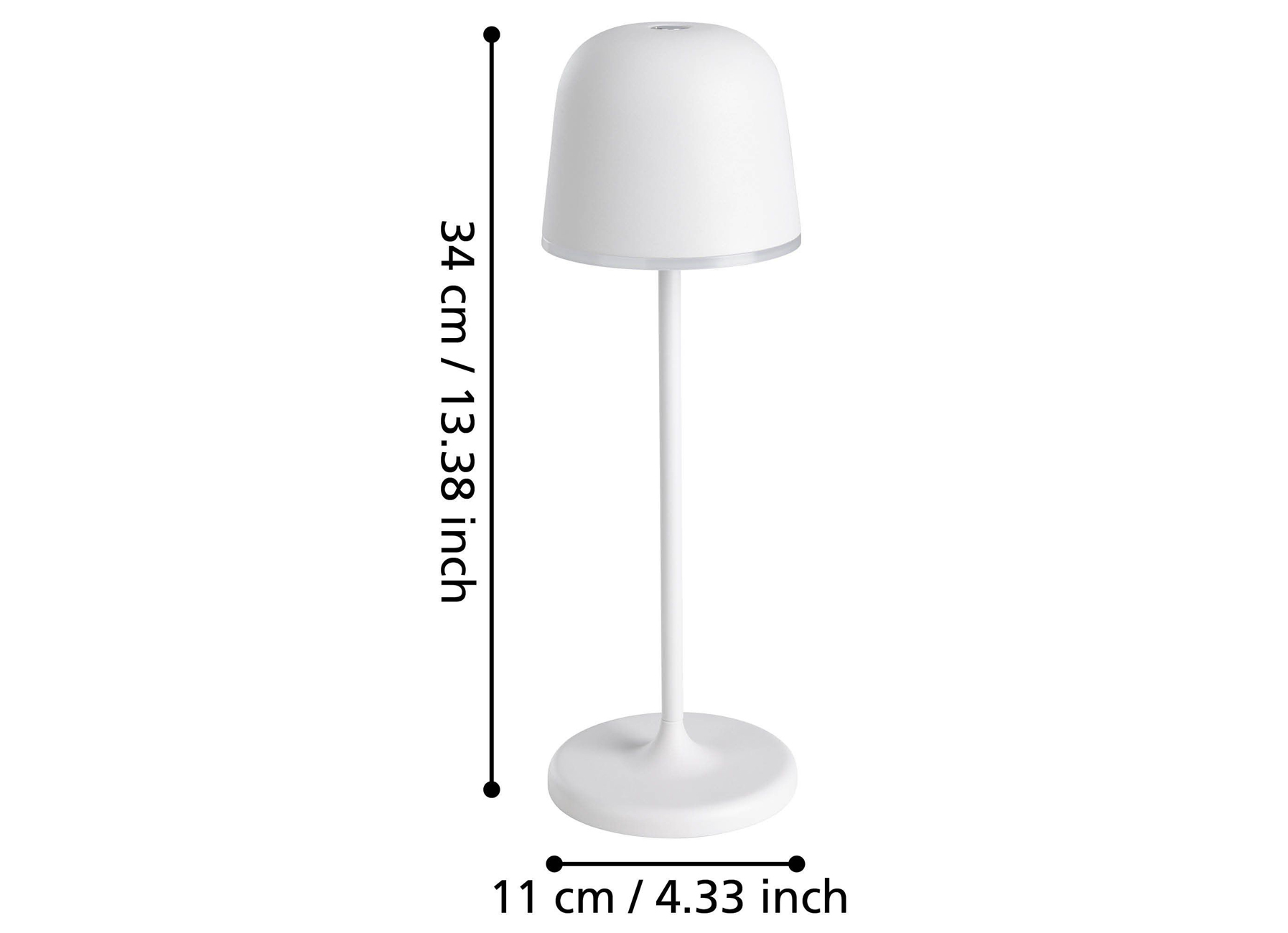 EGLO LAMPE A POSER MANNERA ALU ACIER GRIS
