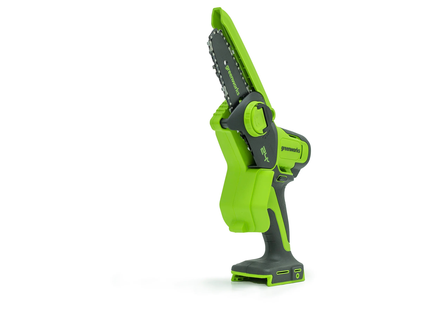 GREENWORKS MINI KETTINGZAAG 24V 10CM 2,0AH + ACCU 2,0AH + LADER