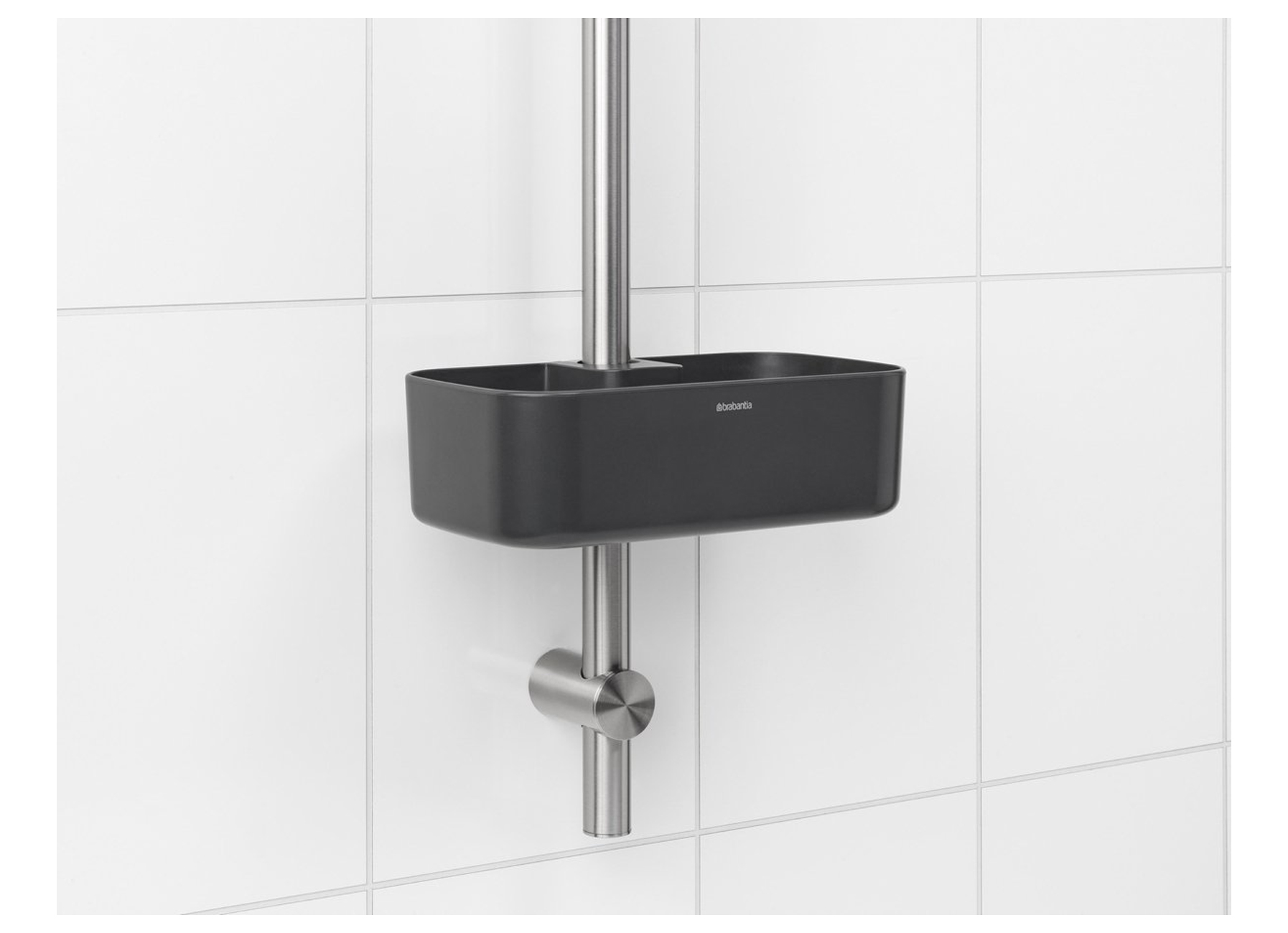 BRABANTIA RENEW SERVITEUR DE DOUCHE DARK GREY