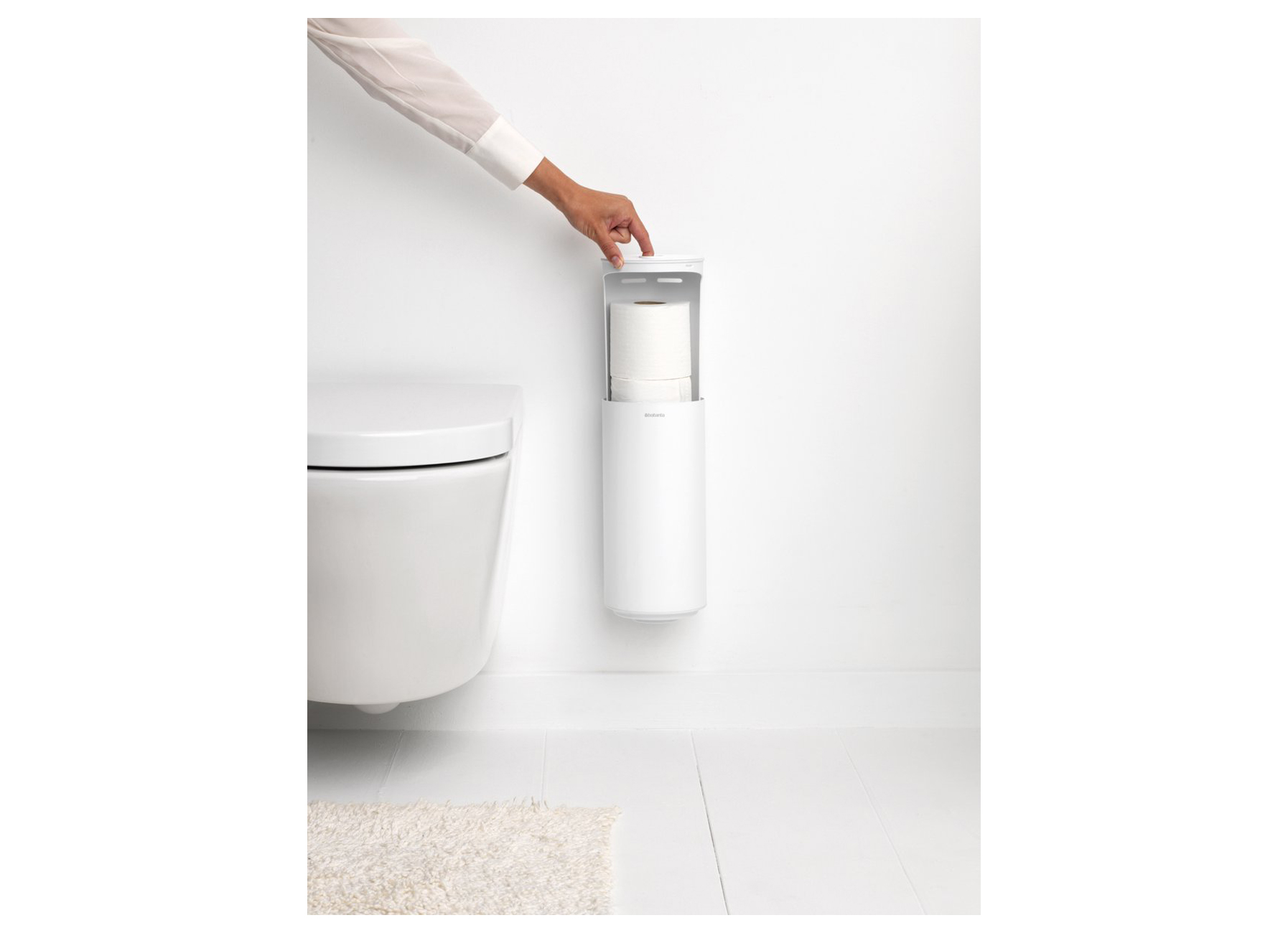 BRABANTIA MINDSET RESERVEROLHOUDER MINERAL FRESH WHITE