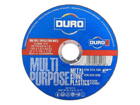 DURO DISQUE A TRONCONNER HYBRIDE PF125-22-H-1.6 125X1,6X22,2MM