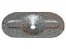 OVALE ISOLATIEPLAATJES 82X40X5,5X1,0MM VERZINKT 100 STK