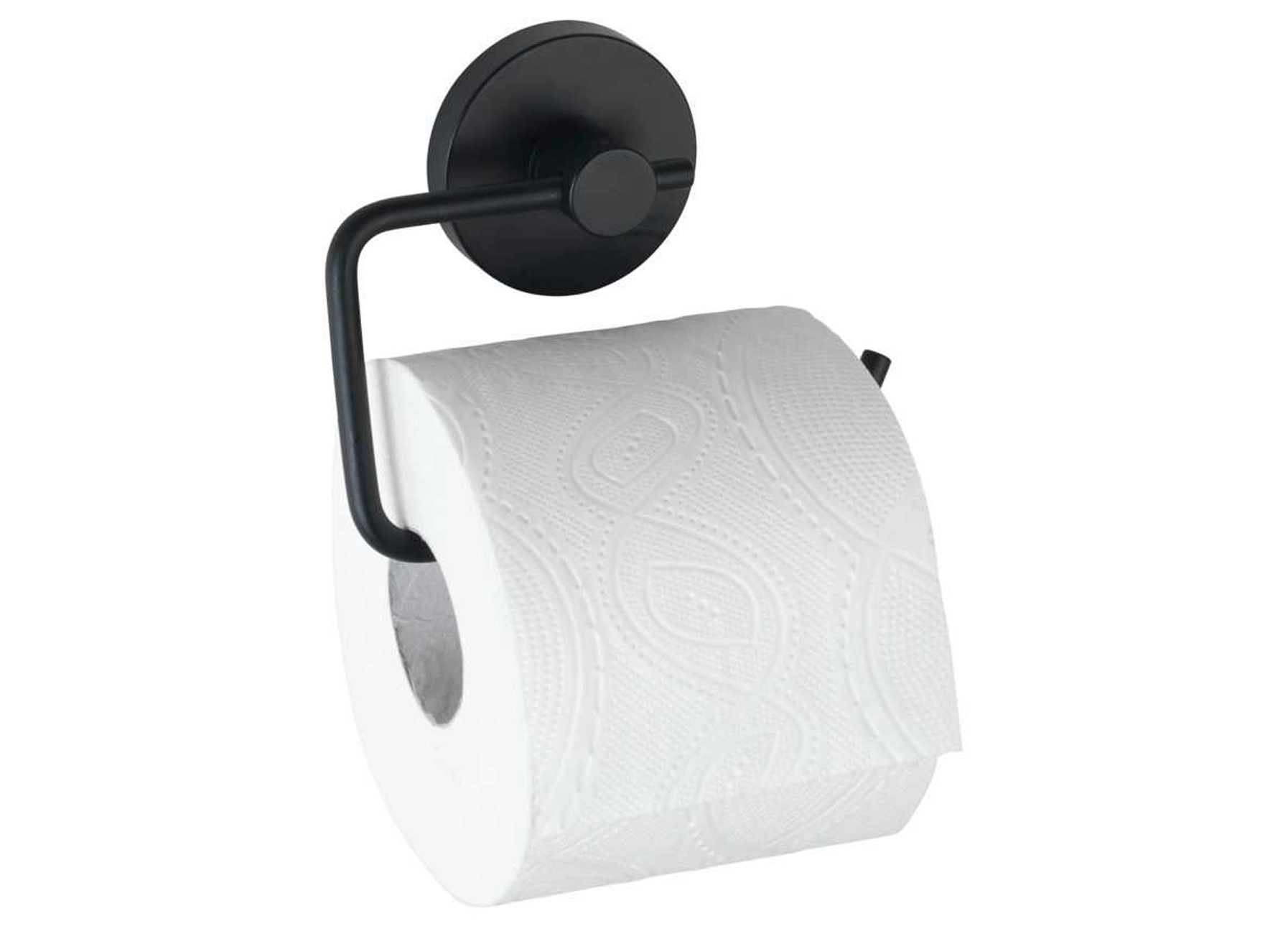 TOILETROLHOUDER MILAZZO VACUUM-LOC ZWART