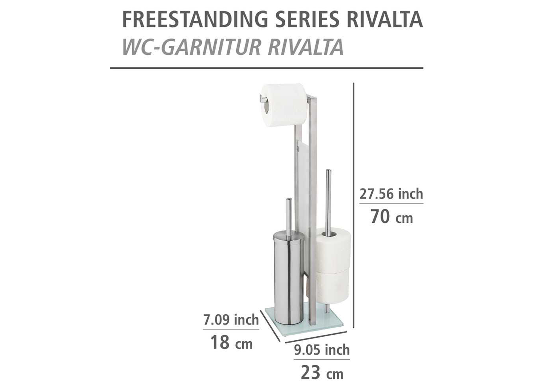 WC-BOY RIVALTA ROESTVRIJ STAAL MAT