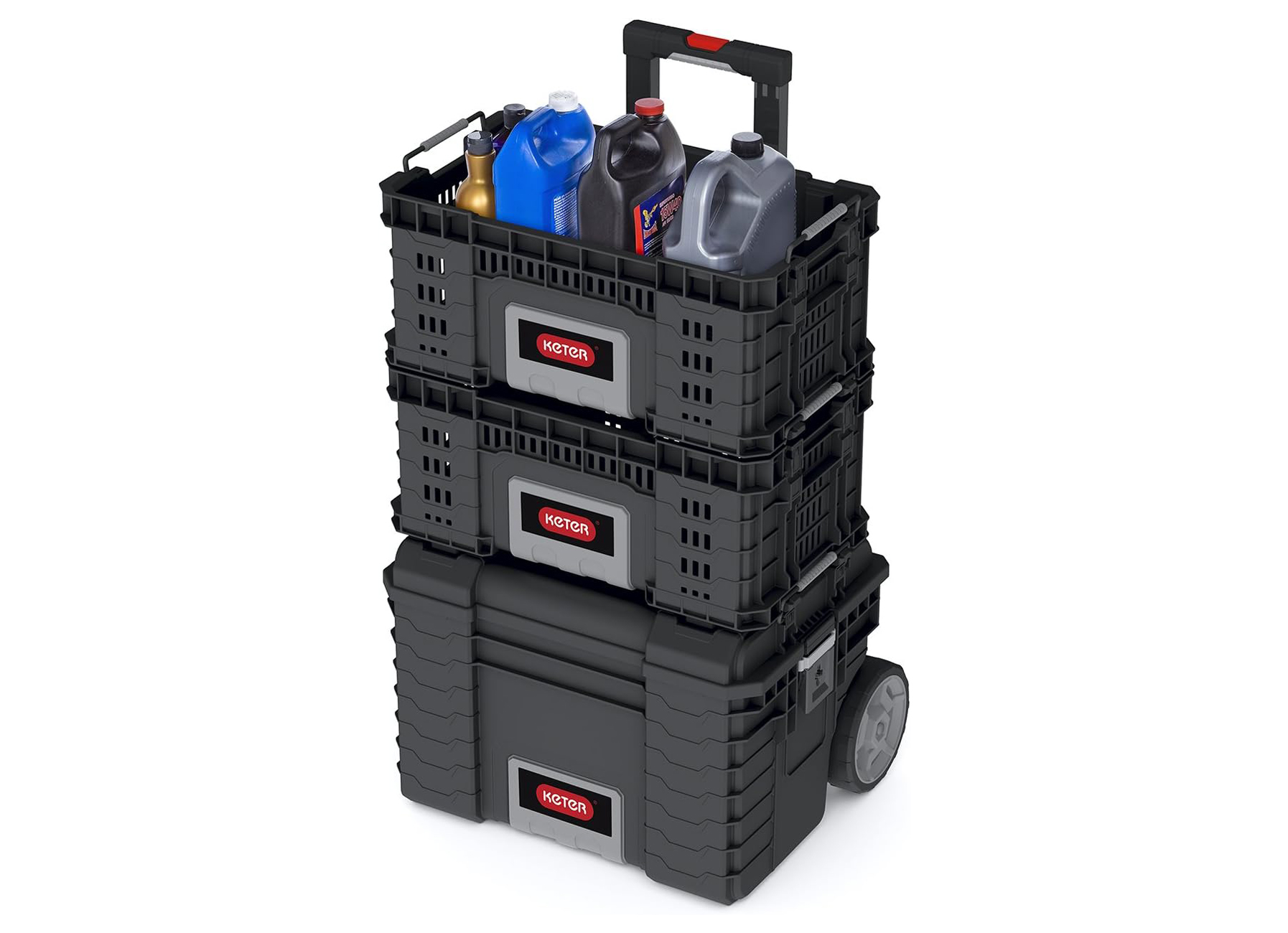 PRO GEAR CRATE 22 GEREEDSCHAPSKIST ZWART 56X34,5X16,5CM