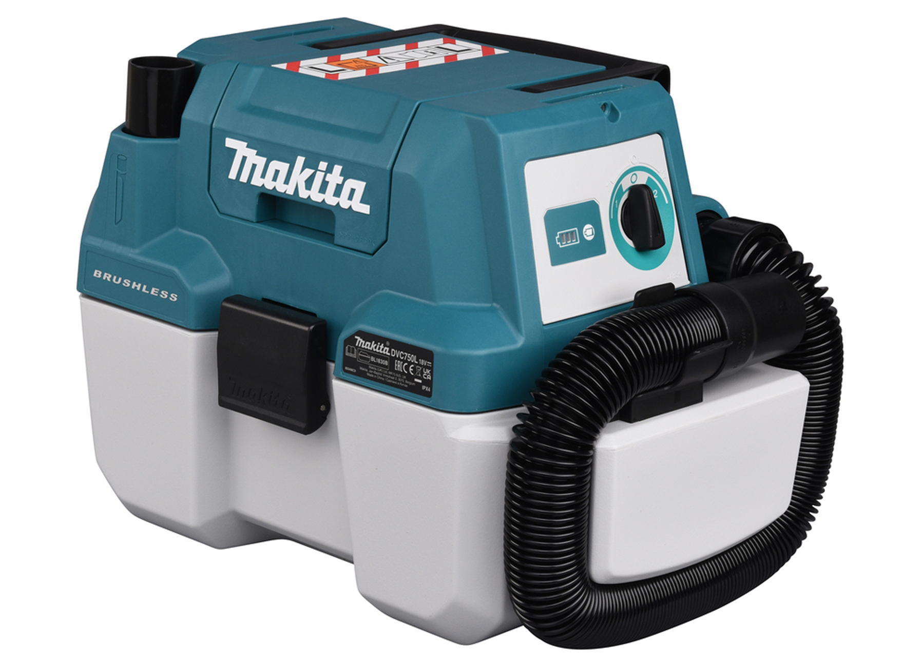 MAKITA COMPACTE STOFZUIGER LXT MET GEREEDSCHAP DVC750LZX1 18V