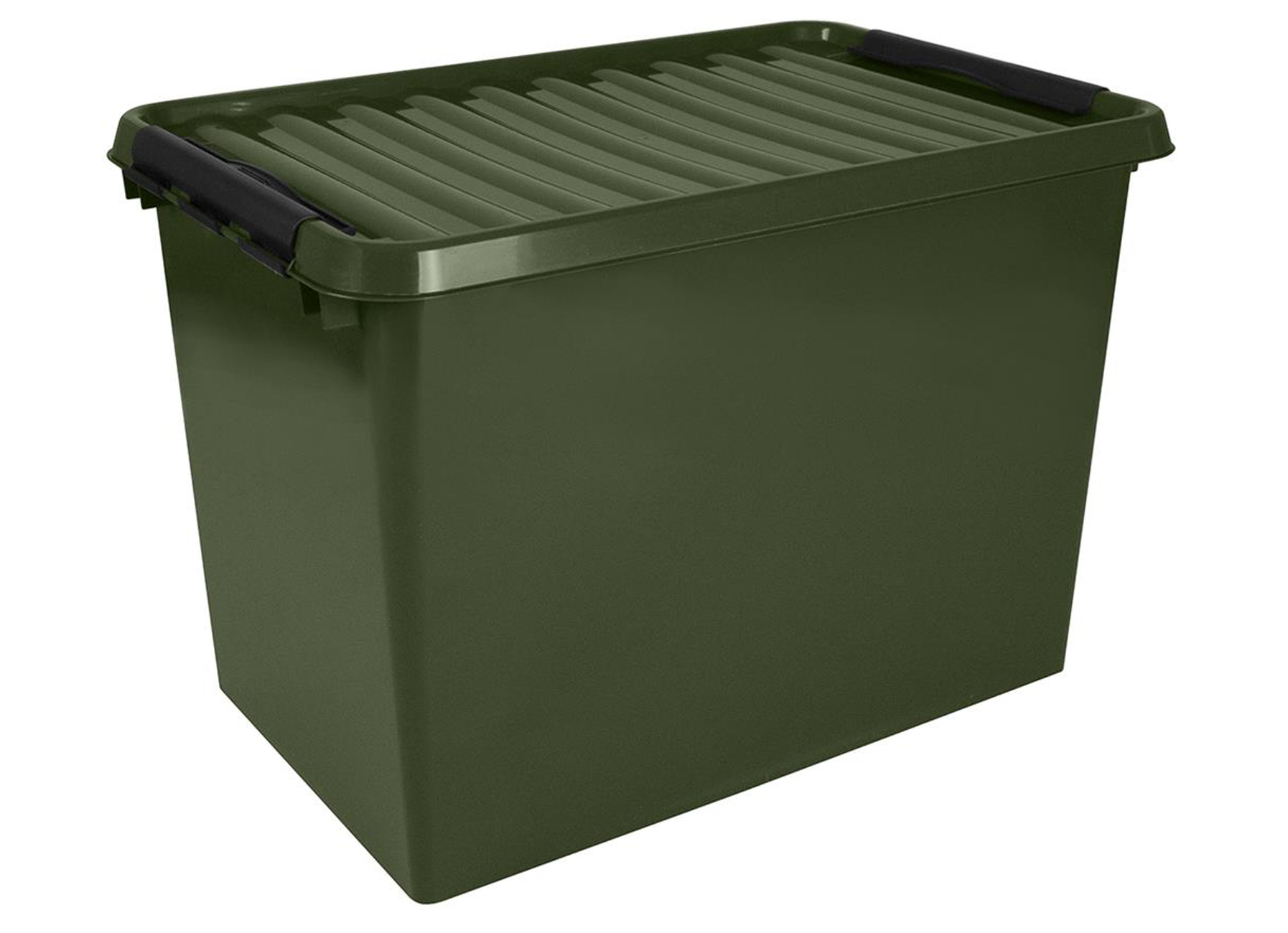 Q-LINE OPBERGBOX RECYCLED 72L GROEN/ZWART