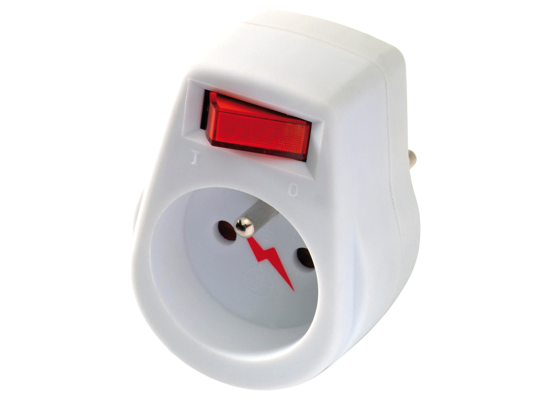 PROFILE PRISE BLITZ 16A + INTERRUPTEUR BLANC
