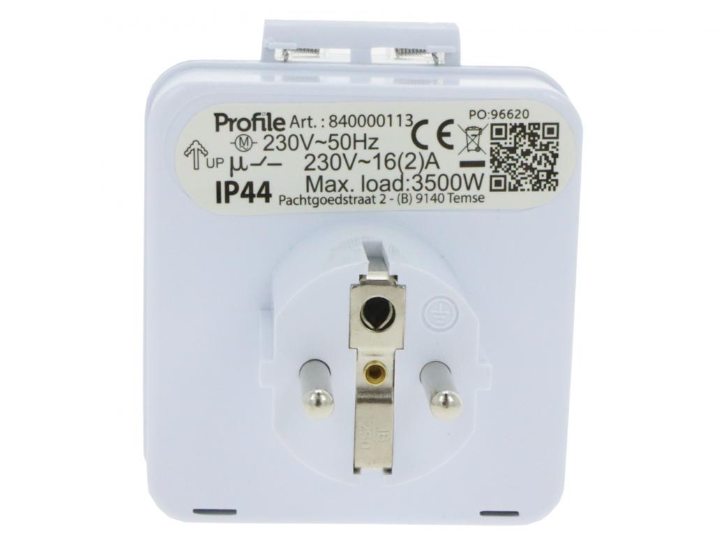PROFILE mechanische schakelklok IP44 dag 3500W