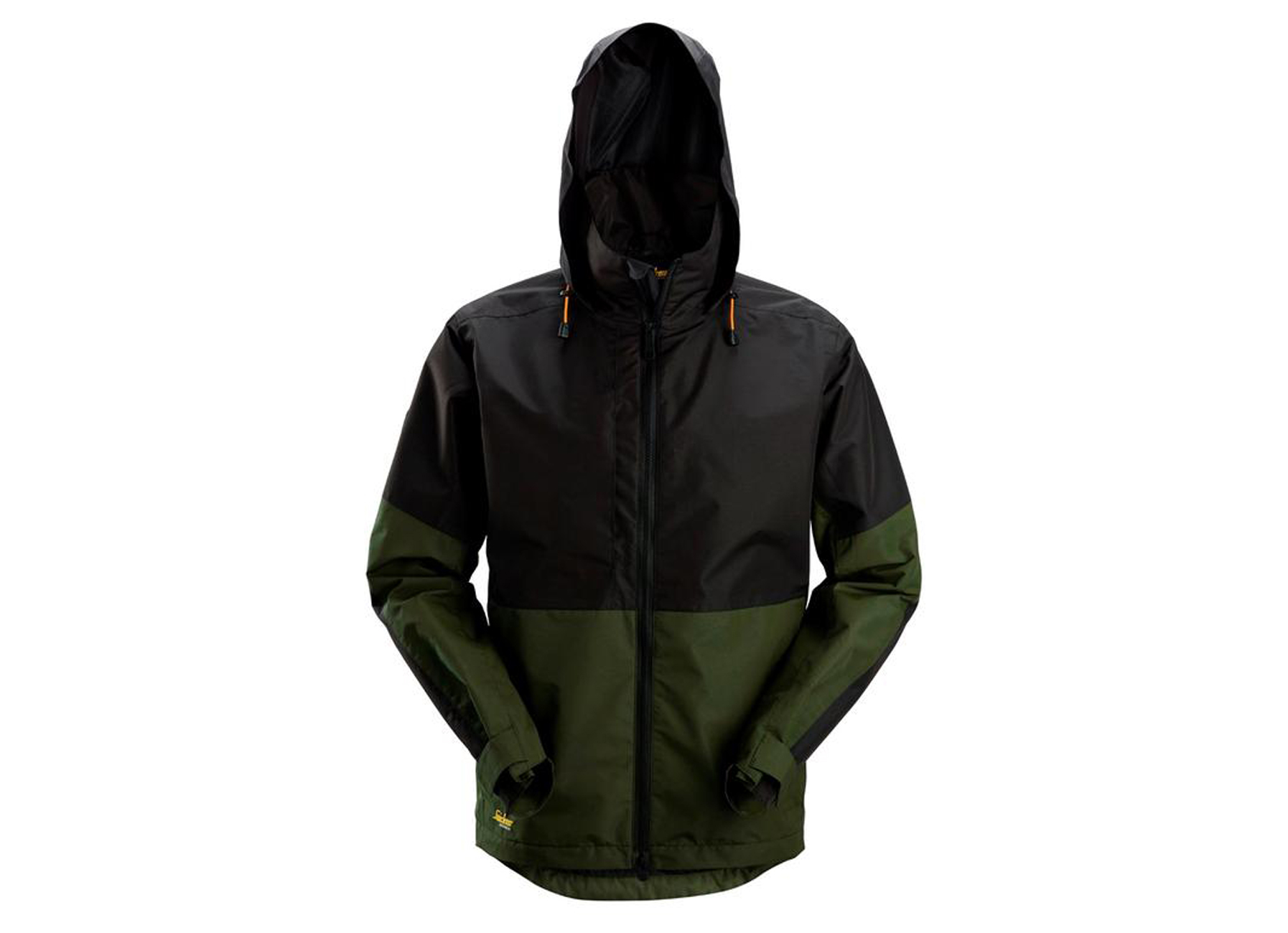 SNICKERS ALLROUNDWORK WATERDICHTE SHELL JACK 1304 KHAKI GROEN/ZWART M