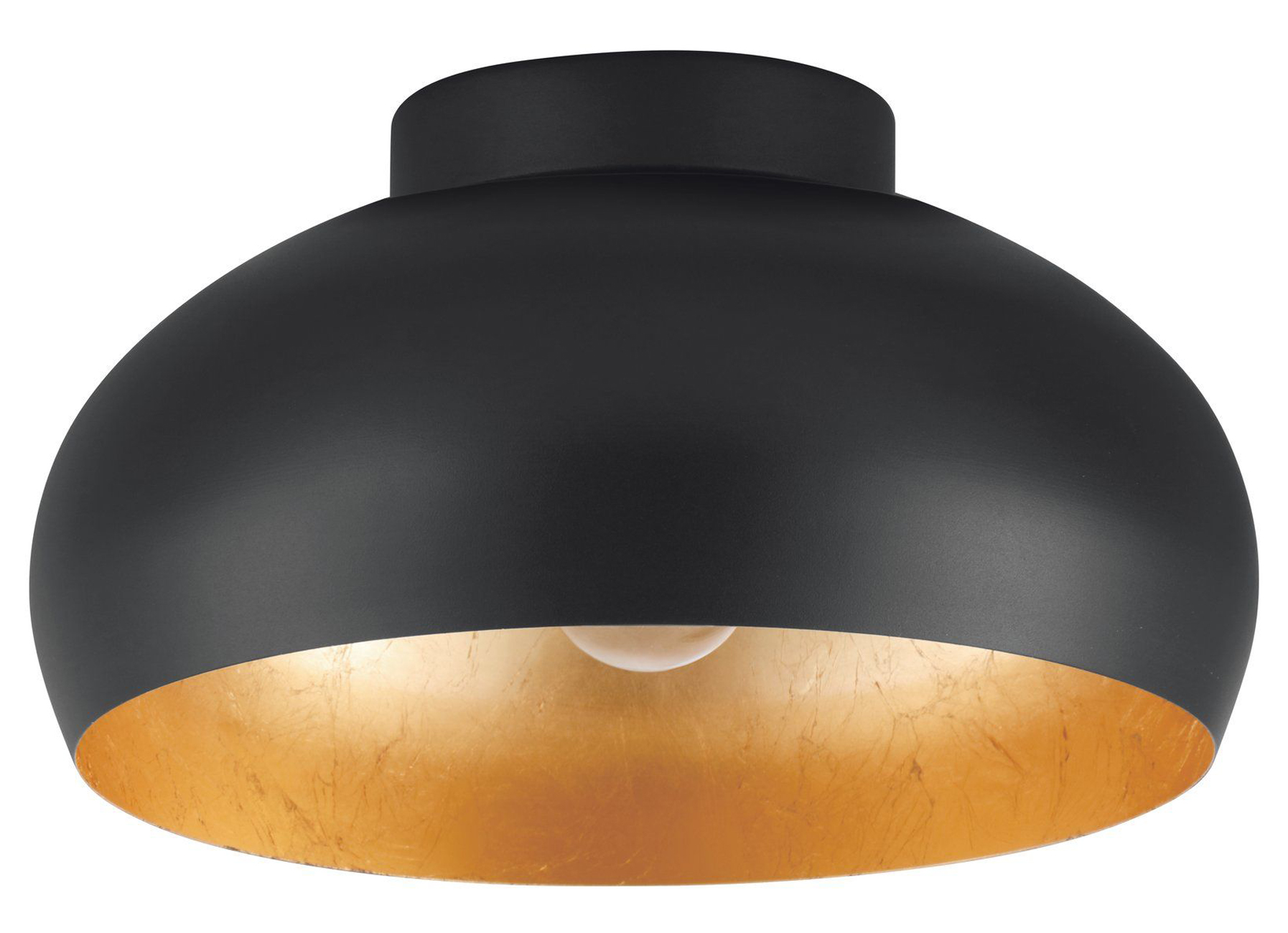 EGLO PLAFONDLAMP MOGANO2 Ø28CM ZWART/GOUD