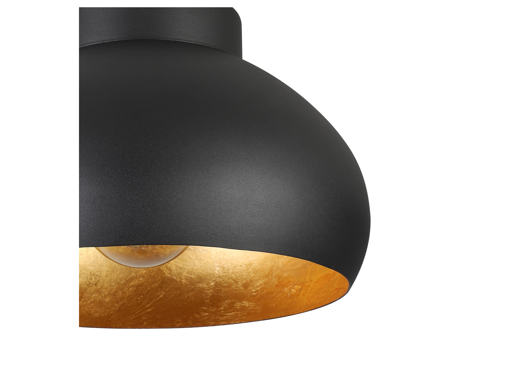 EGLO PLAFONDLAMP MOGANO2 Ø28CM ZWART/GOUD