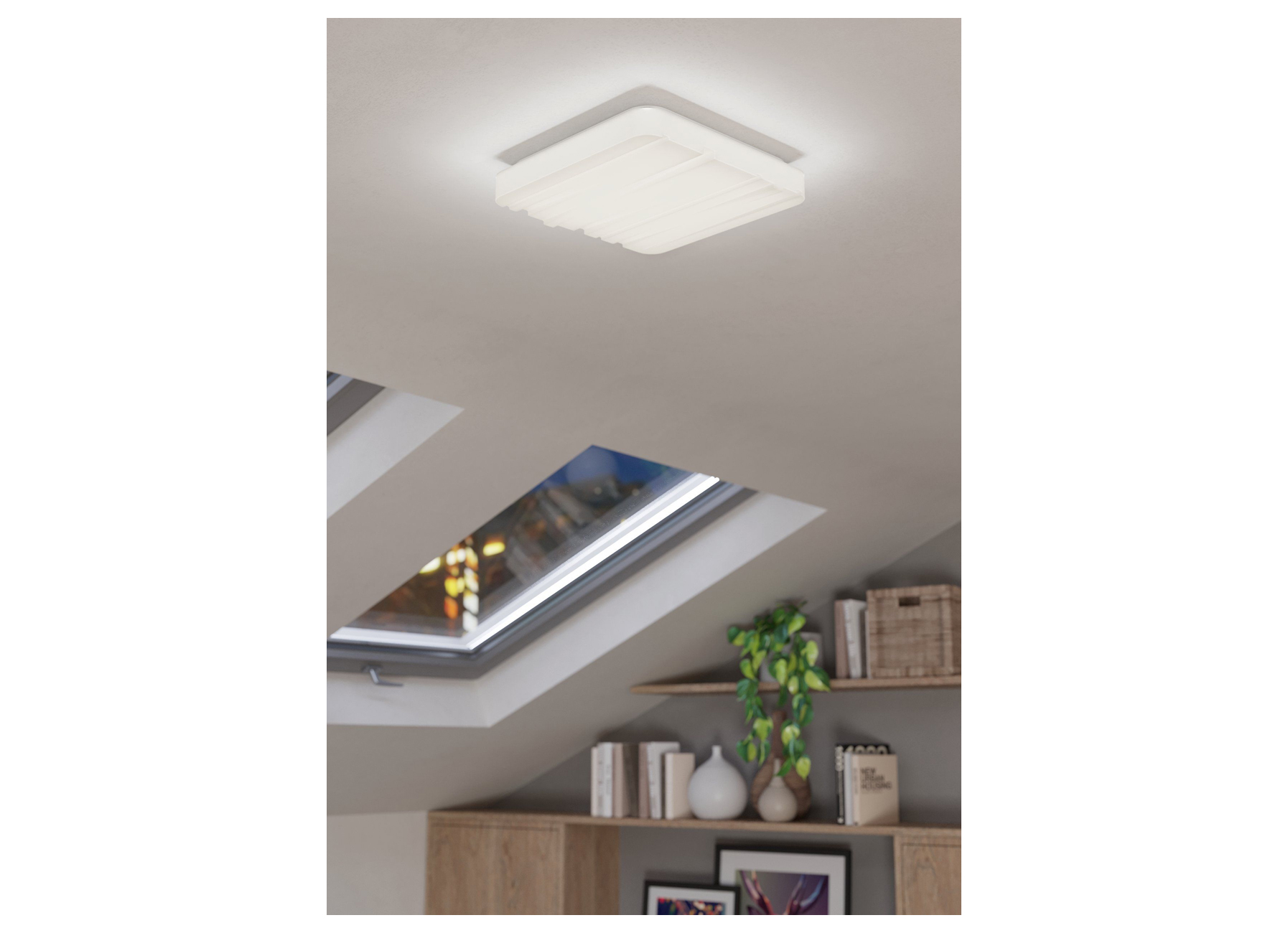 EGLO PLAFONNIER FERENTINO 280X280X60MM BLANC