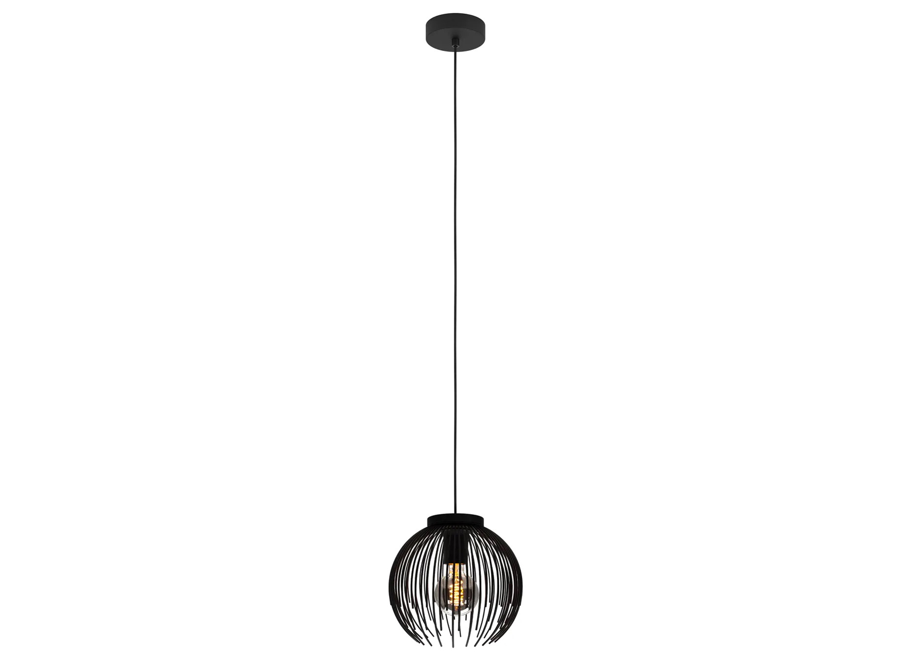 EGLO HANGLAMP ALHABIA E27 Ø23,5CM STAAL ZWART