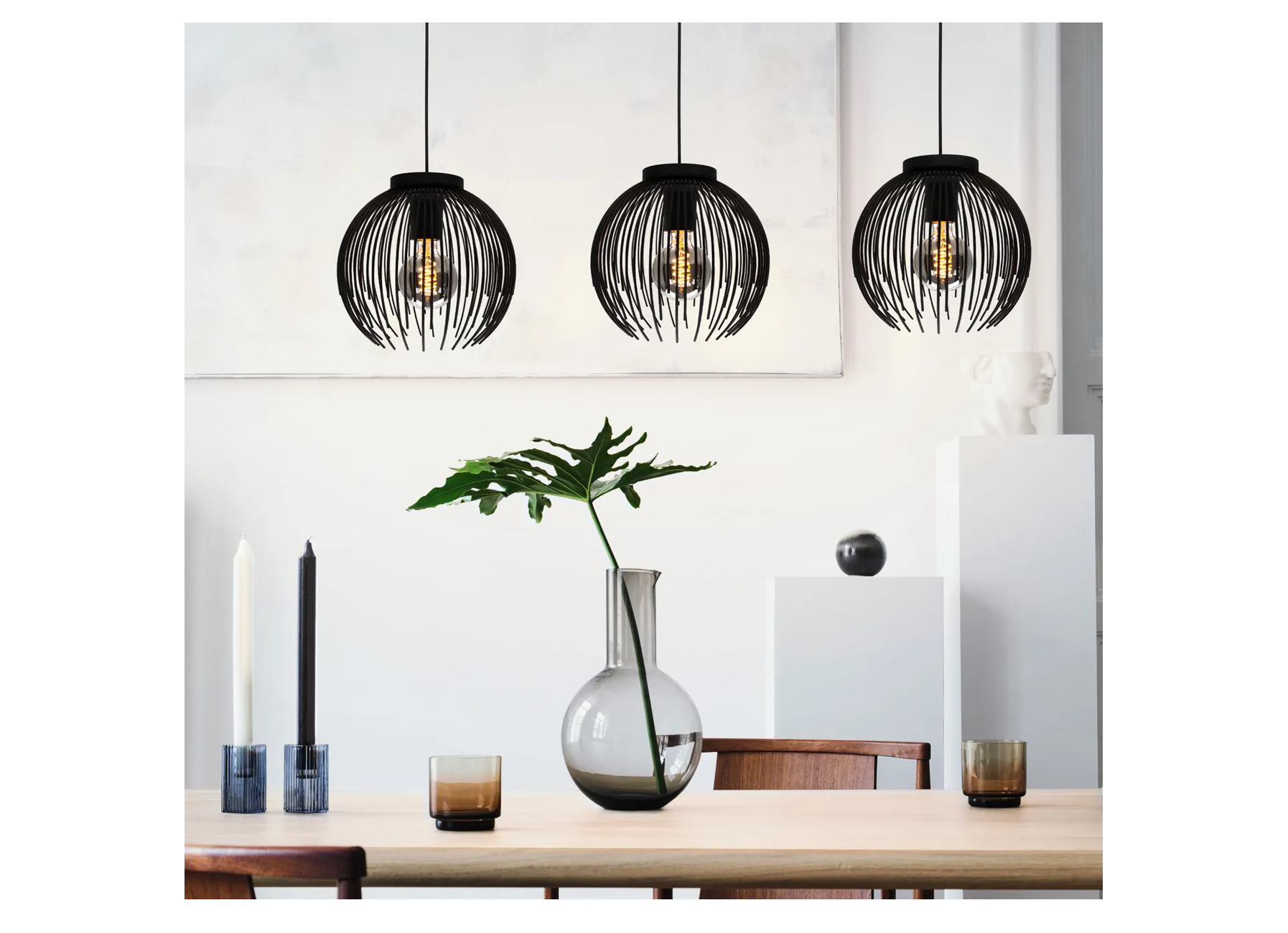 EGLO SUSPENSION ALHABIA 3XE27 ACIER NOIR