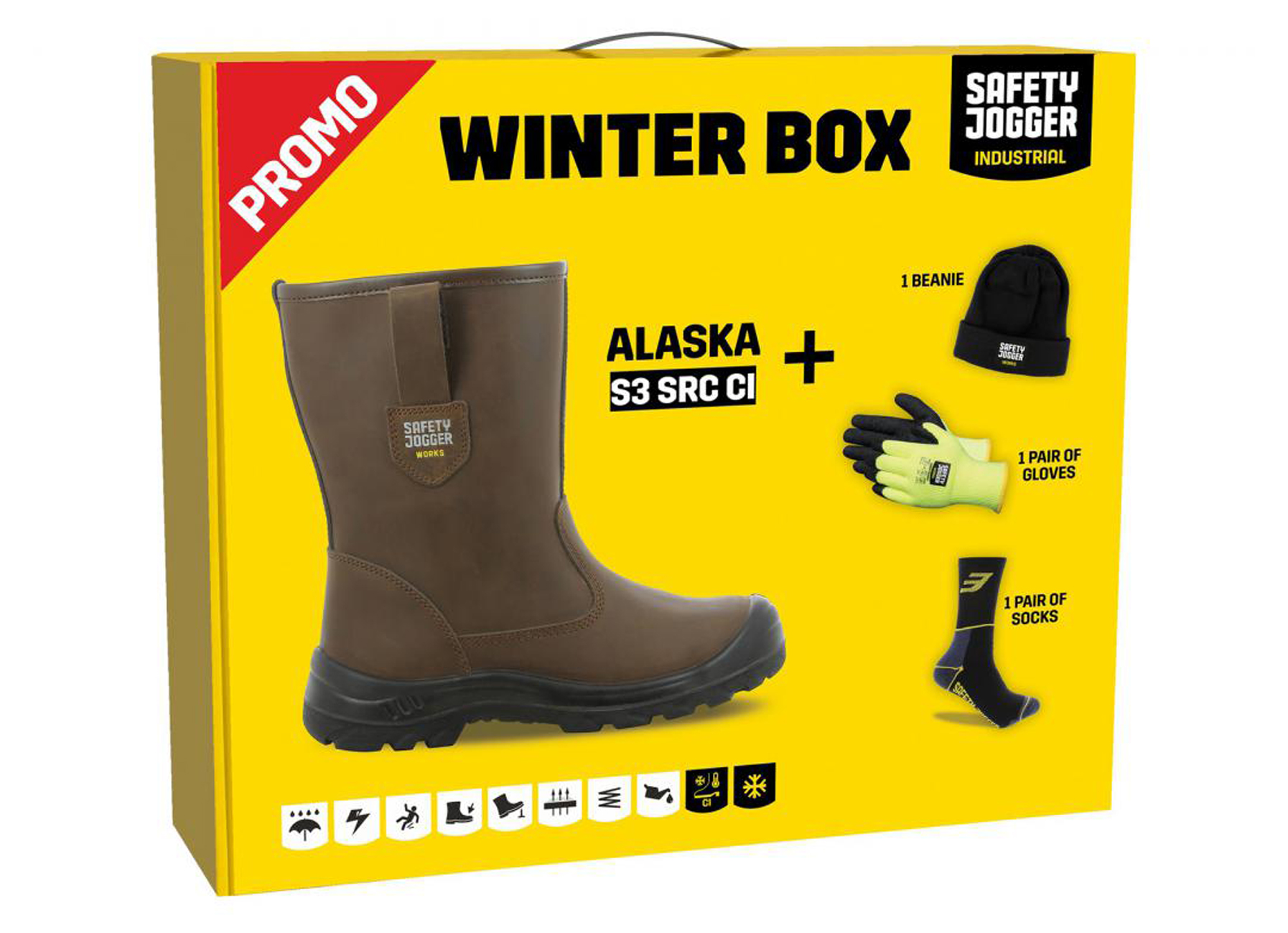 SAFETY JOGGER BOTTE DE SECURITE PROMOALASK S3 SRC BROWN 47