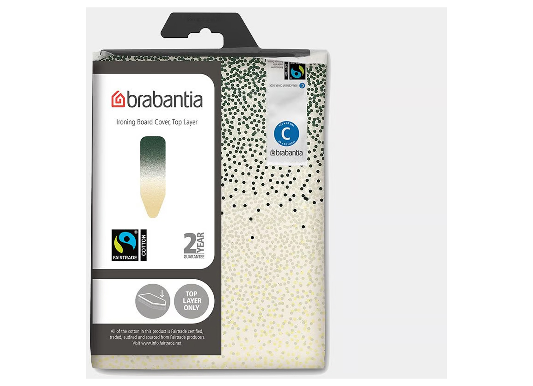 BRABANTIA STRIJKPLANKHOES C 124X45CM NEW DAWN BOVENLAAG