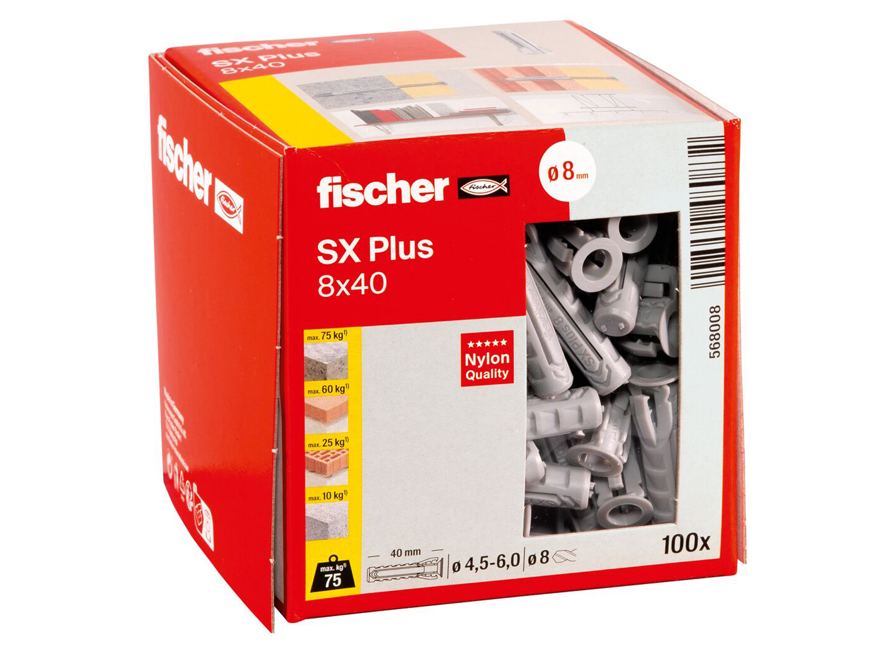 FISCHER SX PLUS 8X40 100 STK
