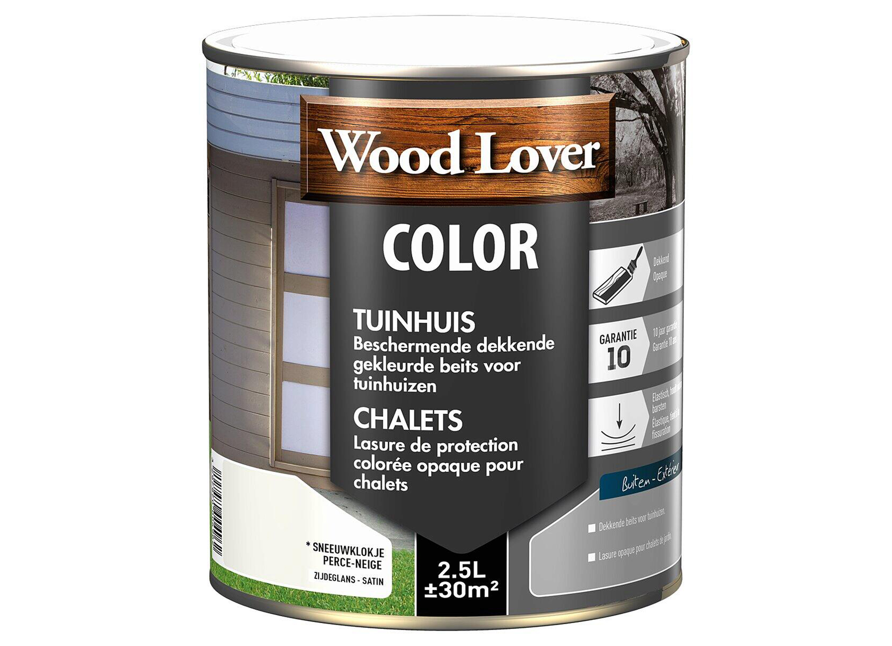 WOODLOVER LASURE DE PROTECTION COLOR CHALET PERCE NEIGE  #600 2,5L