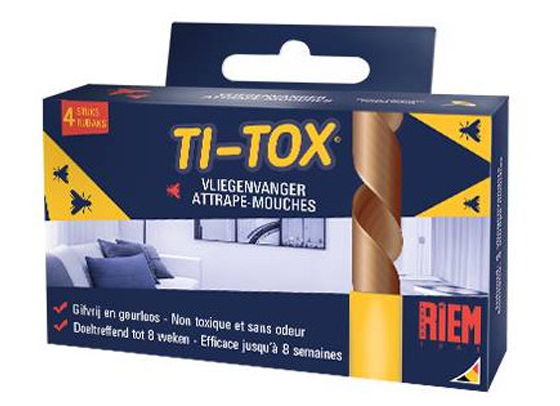 RIEM TI-TOX ATTRAPE-MOUCHES - 4 RUBAN ADHESIF 