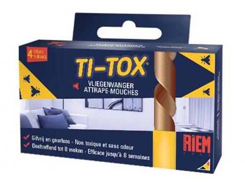 RIEM TI-TOX VLIEGENVANGER - 4 KLEEFBANDEN