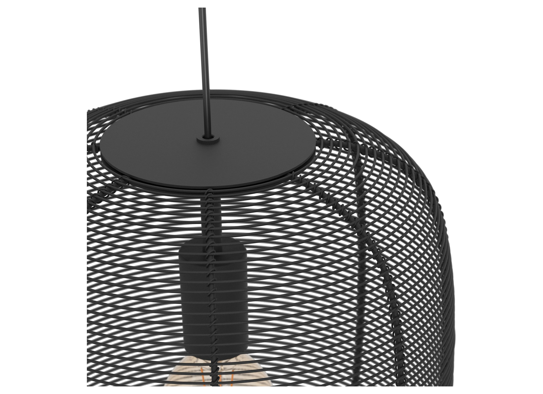 EGLO SUSPENSION RINROE E27 ACIER NOIR