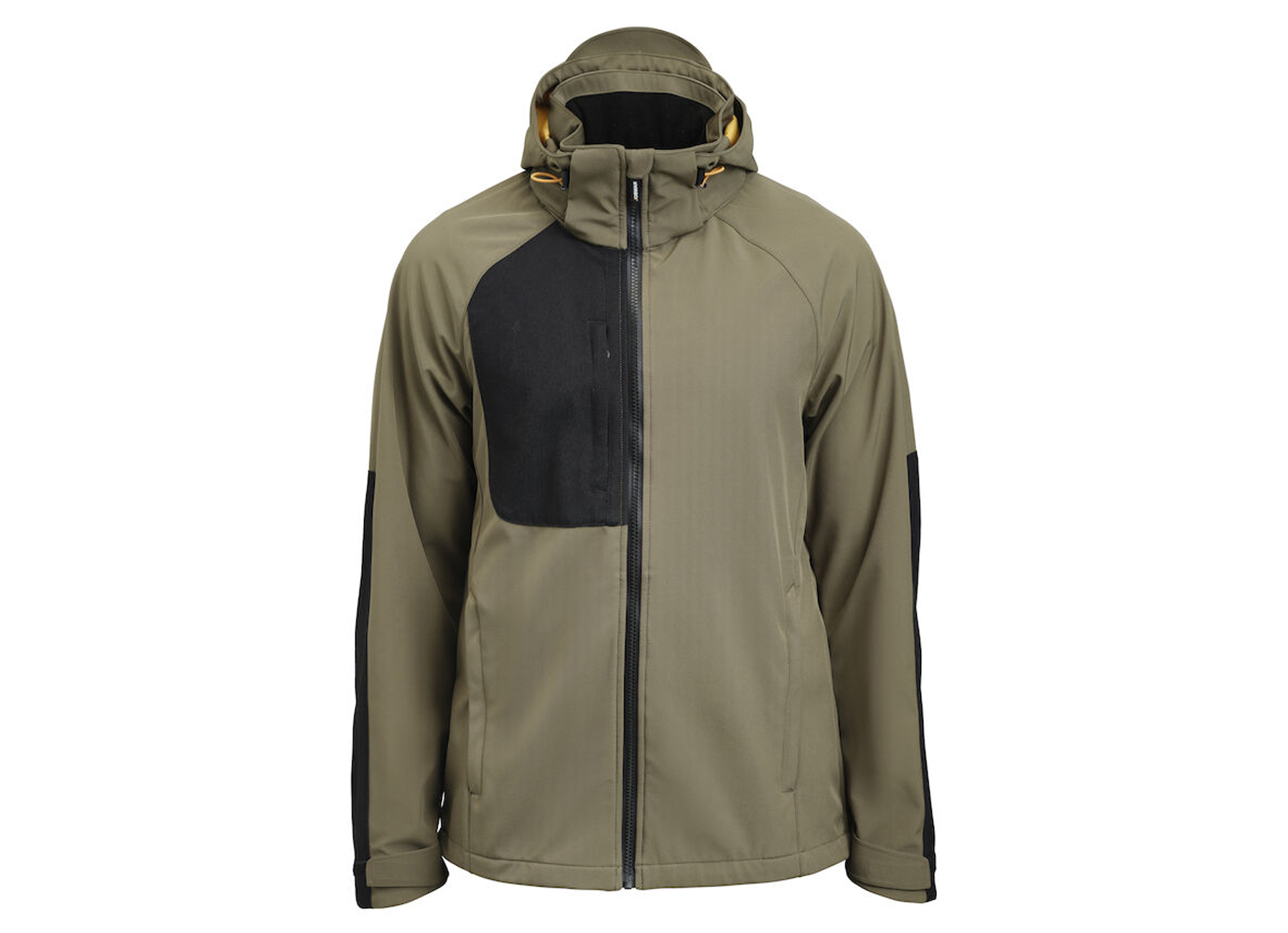 JOBMAN VESTE SOFTSHELL VERT OLIVE/NOIR M