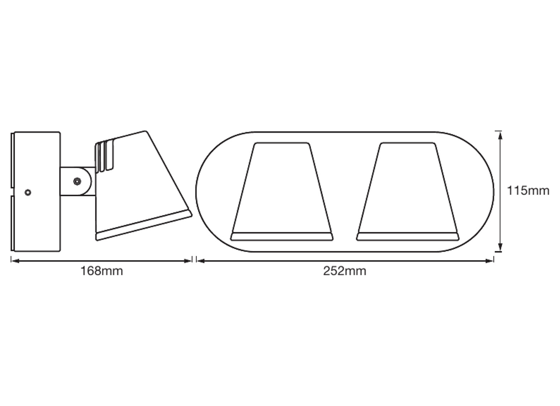 LEDVANCE ENDURA STYLE MIDI LED SPOT II 1200LM 20W GRIJS