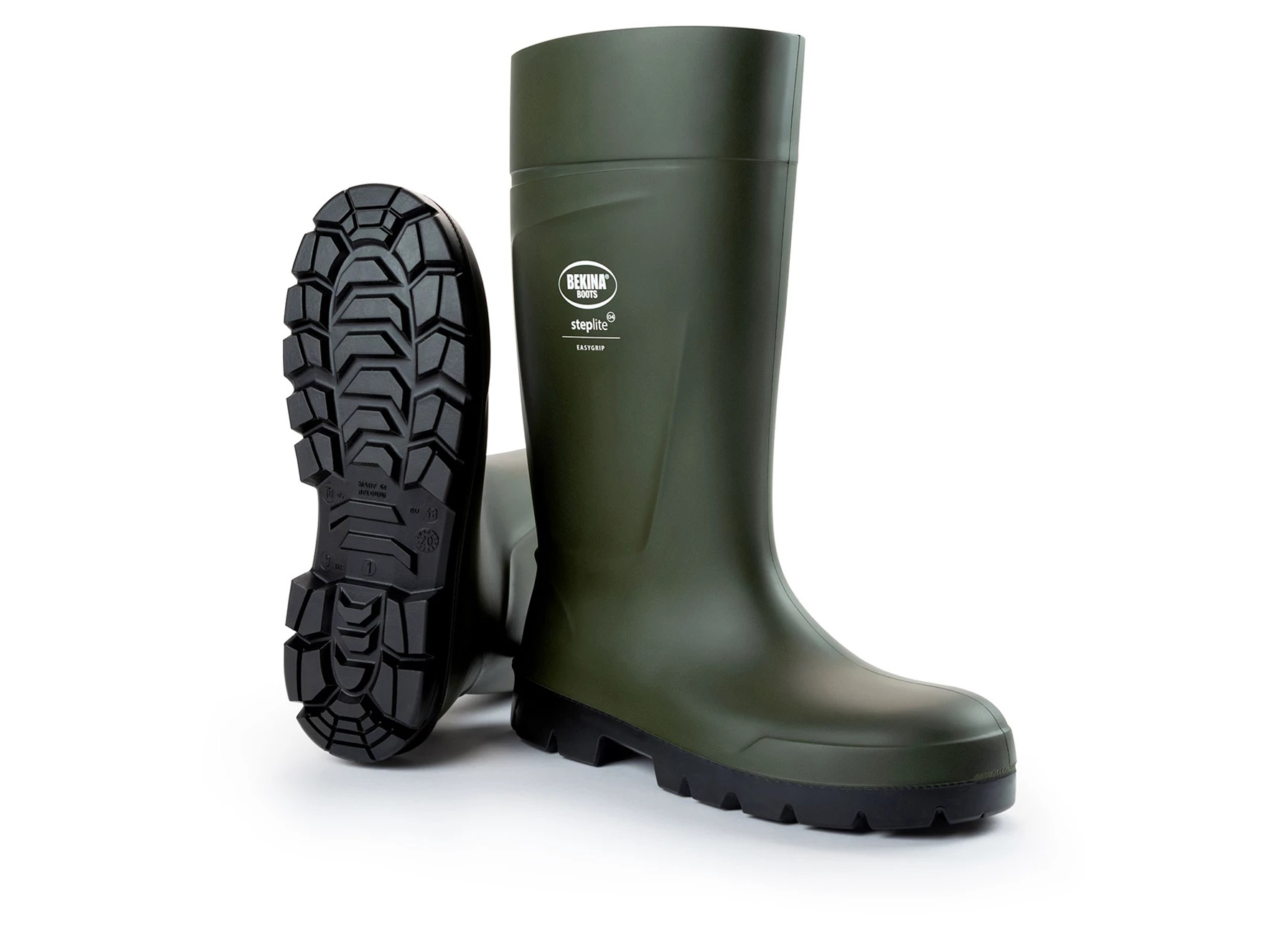 BEKINA BOTTES STEPLITE EASYGRIP VERT/NOIR 04