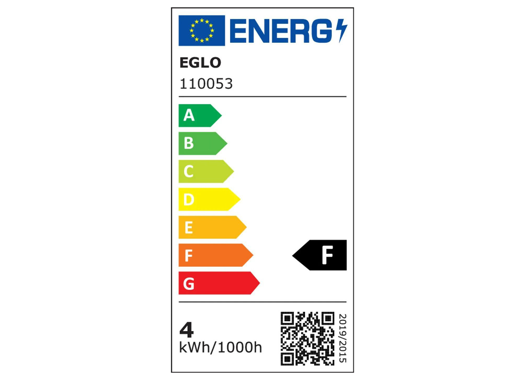 EGLO AMPOULE LED E27 Ø95MM 4W AMBER 2200K