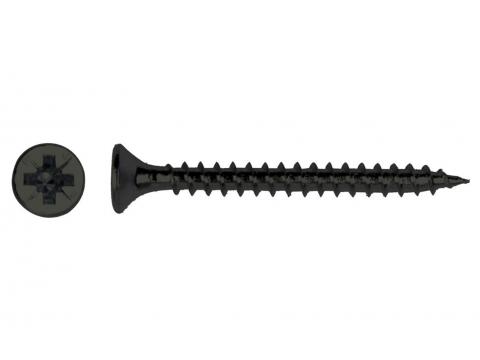 SPAANDERPLAATSCHROEF VZK-Z ZWART VOLDRAAD Ø4X30MM - 25 STUKS