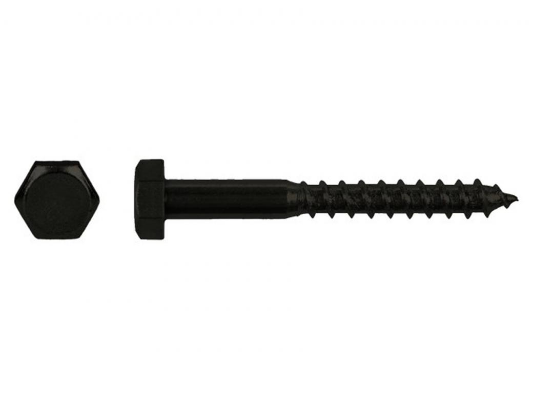 TIREFONDS TETE HEXAGONALE DIN 571 BLACKTOP BLISTER