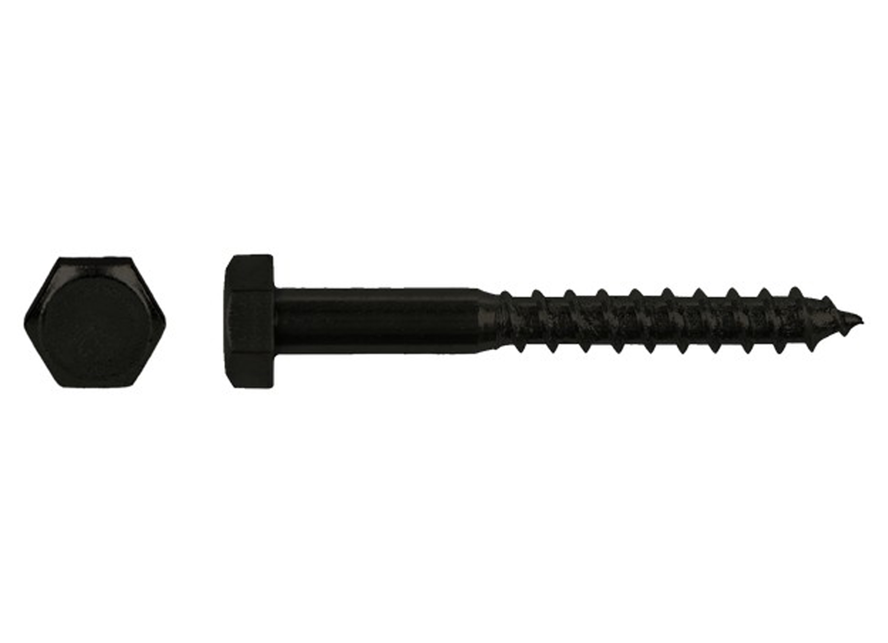 TIREFONDS TETE HEXAGONALE DIN 571 BLACKTOP BLISTER