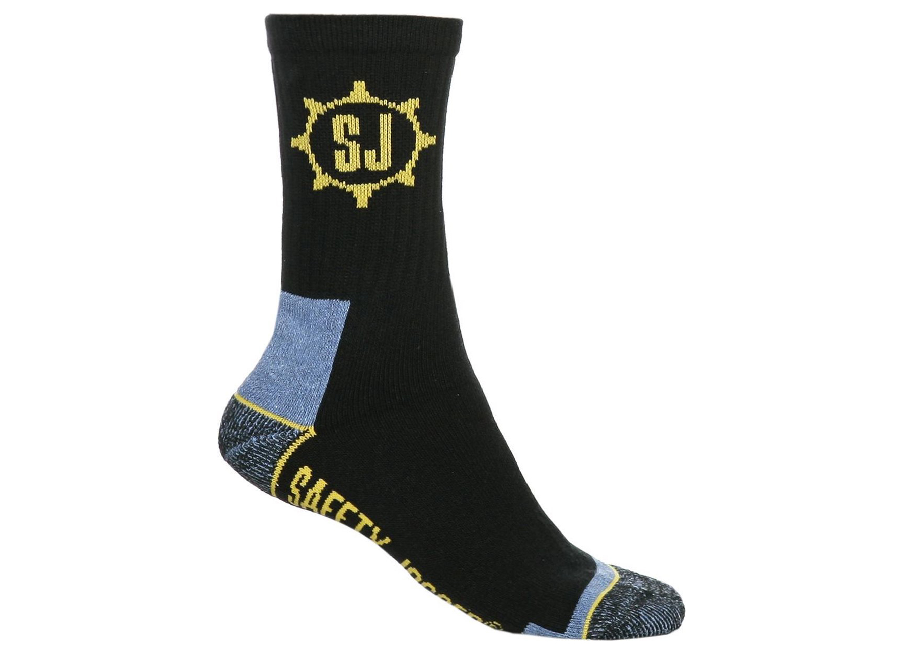 SAFETY JOGGER SOCKS BLACK/YELLOW (39-42)