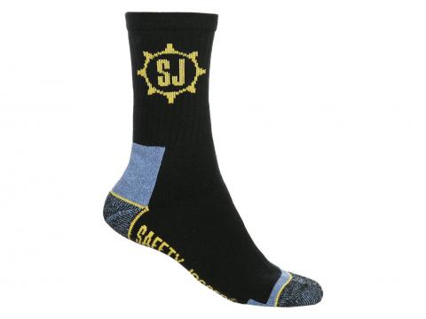 SAFETY JOGGER SOCKS BLACK/YELLOW (43-47)