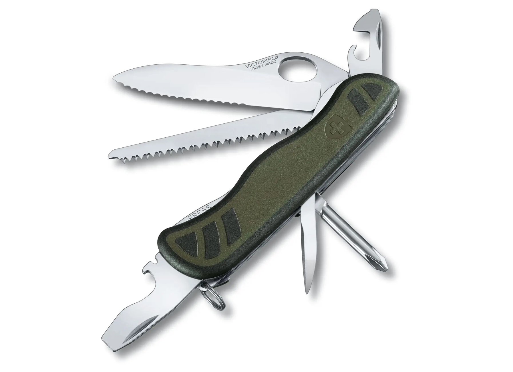 VICTORINOX ZAKMES SOLDIER GROEN - 10 FUNCTIES