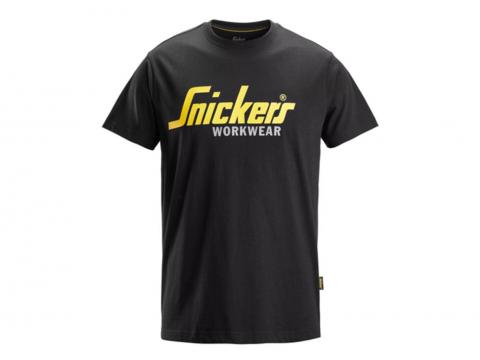 SNICKERS CLASSIC T-SHIRT LOGO ZWART MAAT: XXL