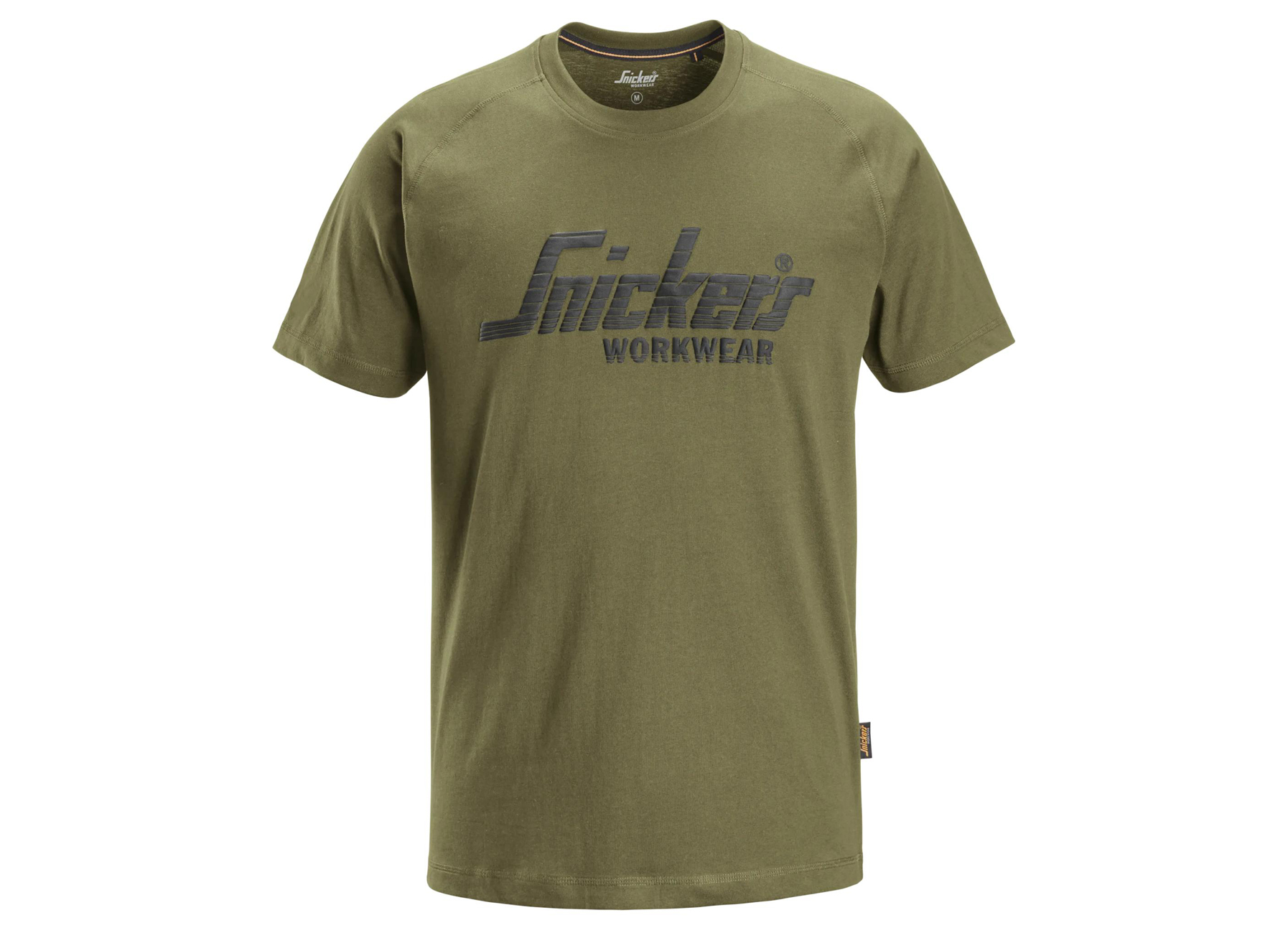 SNICKERS T-SHIRT LOGO KAKI VERT TAILLE: XS