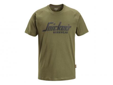 SNICKERS T-SHIRT LOGO KAKI VERT TAILLE: XL