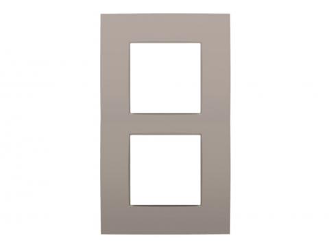 NIKO PLAQUE DE RECOUVREMENT DOUBLE VERTICALE INTENSE BRONZE