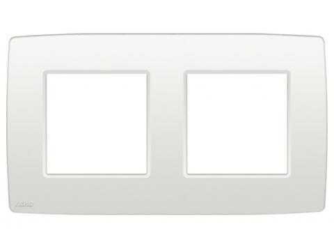 DUBBELE AFDEKPLAAT HORIZONTAAL INTENSE WHITE