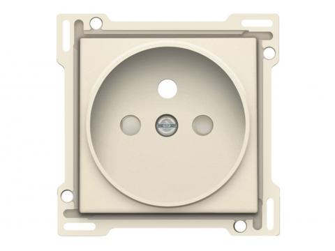 NIKO CENTRAALPLAAT VOOR INBOUWSTOPCONTACT MET PENAARDE 21MM CREAM