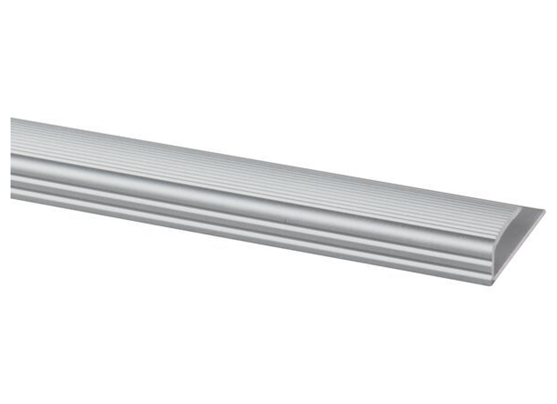 EINDPROFIEL PVC 24X6MM ZILVER L=95CM