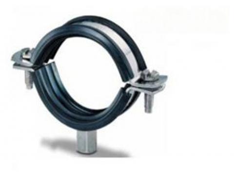 SUPPORT DE TUYAU CLASSIC GALVANISE M8/10 EPDM 2VIS 102-116MM - 10 PIECES