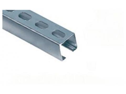 MONTAGERAIL GEPERFOREERD EN VERZINKT 38X40X2MM - 2M