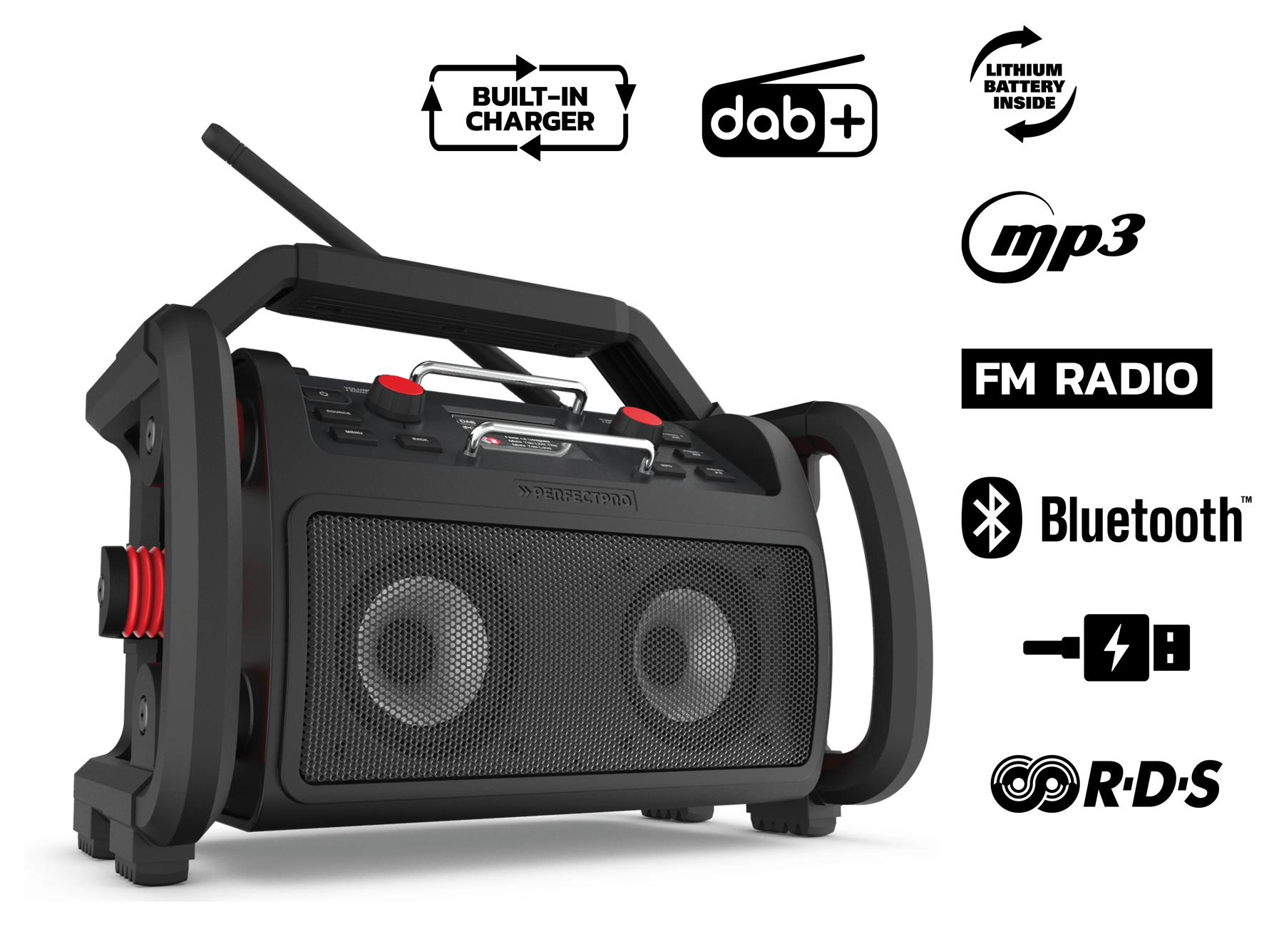 PERFECTPRO ROCKPRO DAB+ / FM / BLUETOOTH / USB IP65