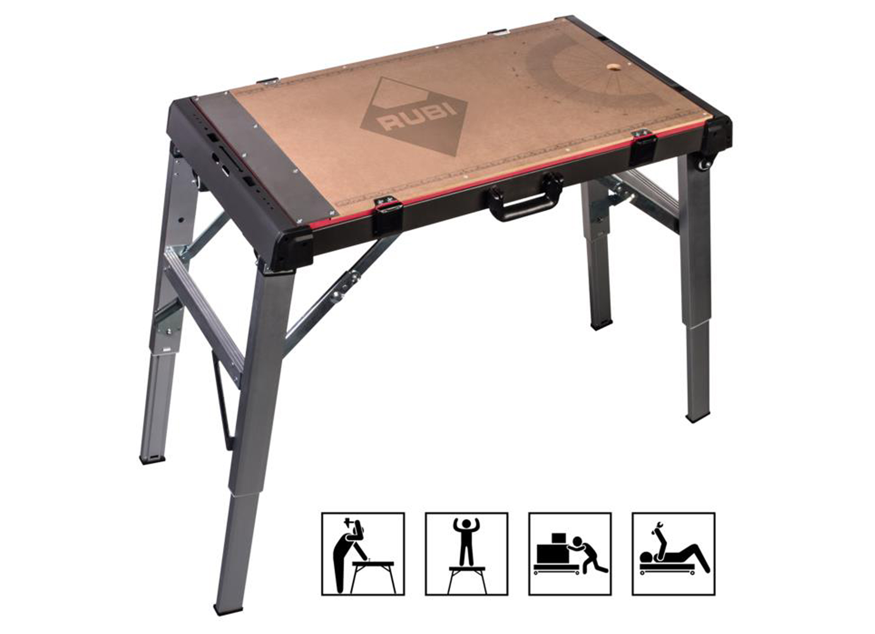 RUBI TABLE DE TRAVAIL 4 EN 1