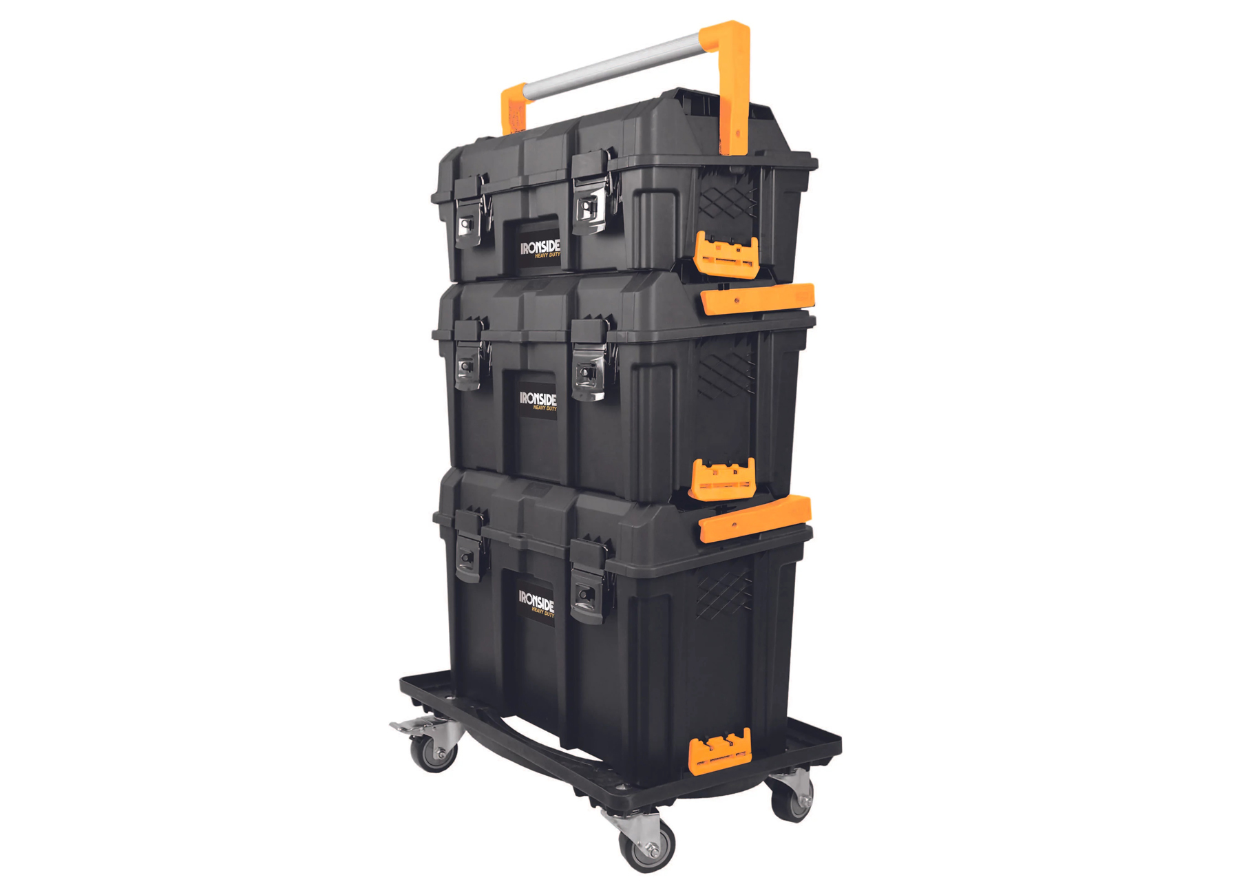 IRONSIDE SET 3 MODULAIRE GEREEDSCHAPSKOFFERS + TRAY