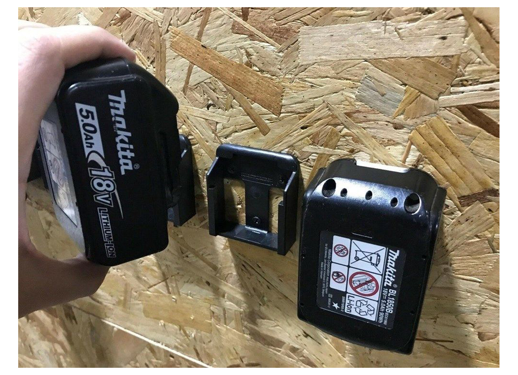 STEALTHMOUNTS ACCUHOUDER MAKITA 18V LXT BATTERIJEN BLAUW (6 PACK)